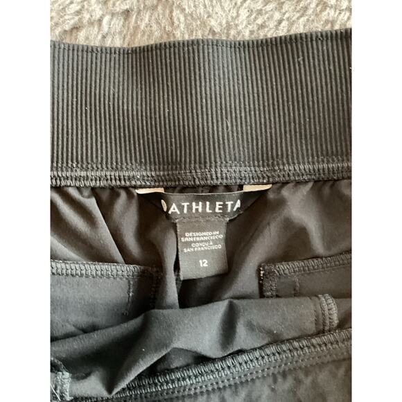 Athleta Women's Brooklyn Mid Rise Ankle Pants Activewear Athletic Black Size 12 - Picture 8 of 13